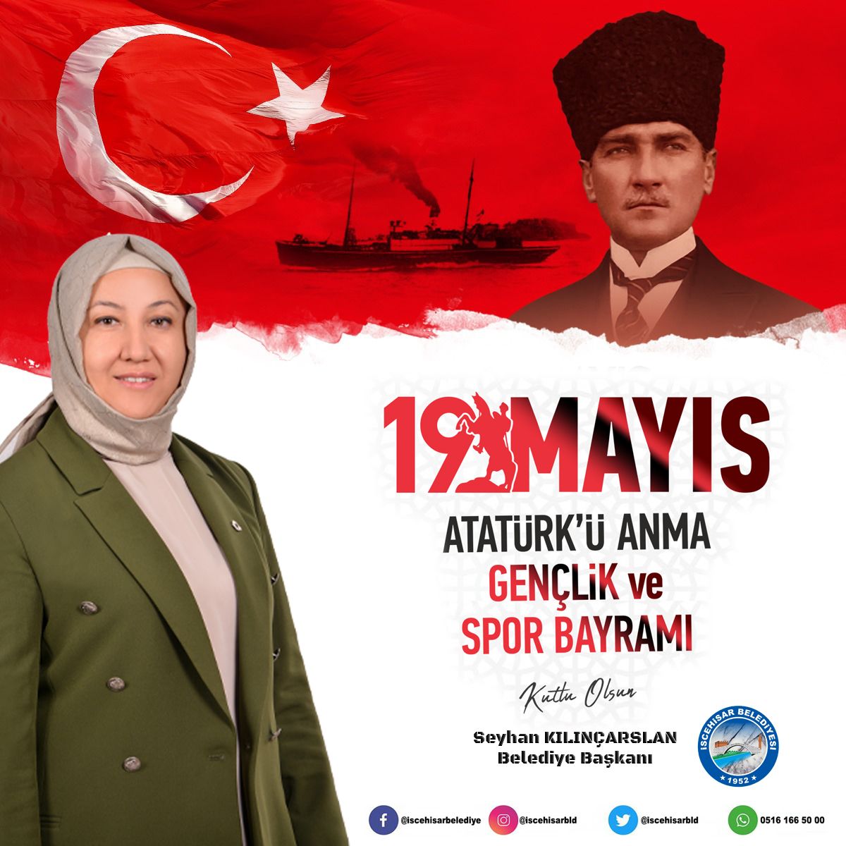 Başkan Kılınçarslan'ın, "19 Mayıs Atatürk’ü Anma, Gençlik ve Spor Bayramı" Mesajı