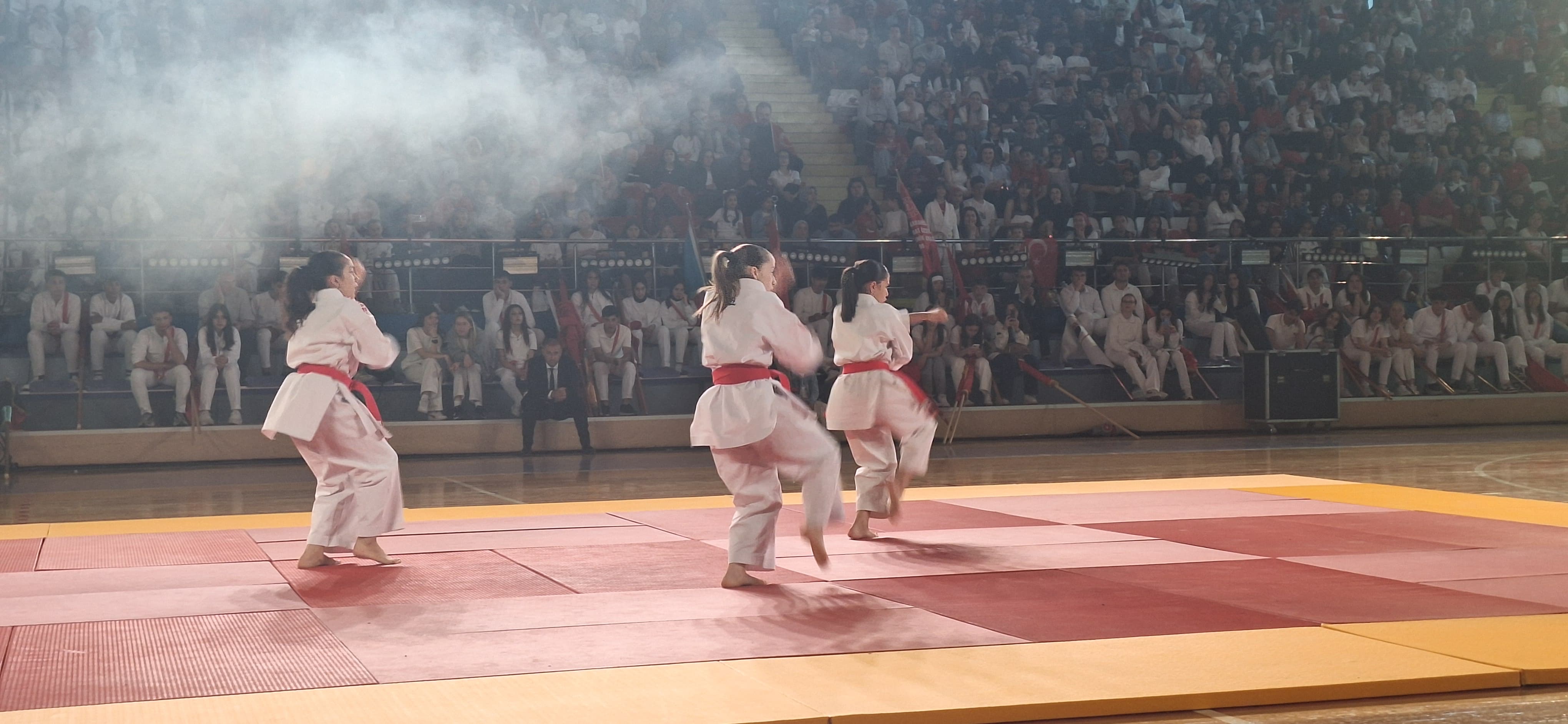 Milli Karetecilerden Nefes Kesen Gösteri! Karatecilerden Alkış Yağmuruna Tutan Performans