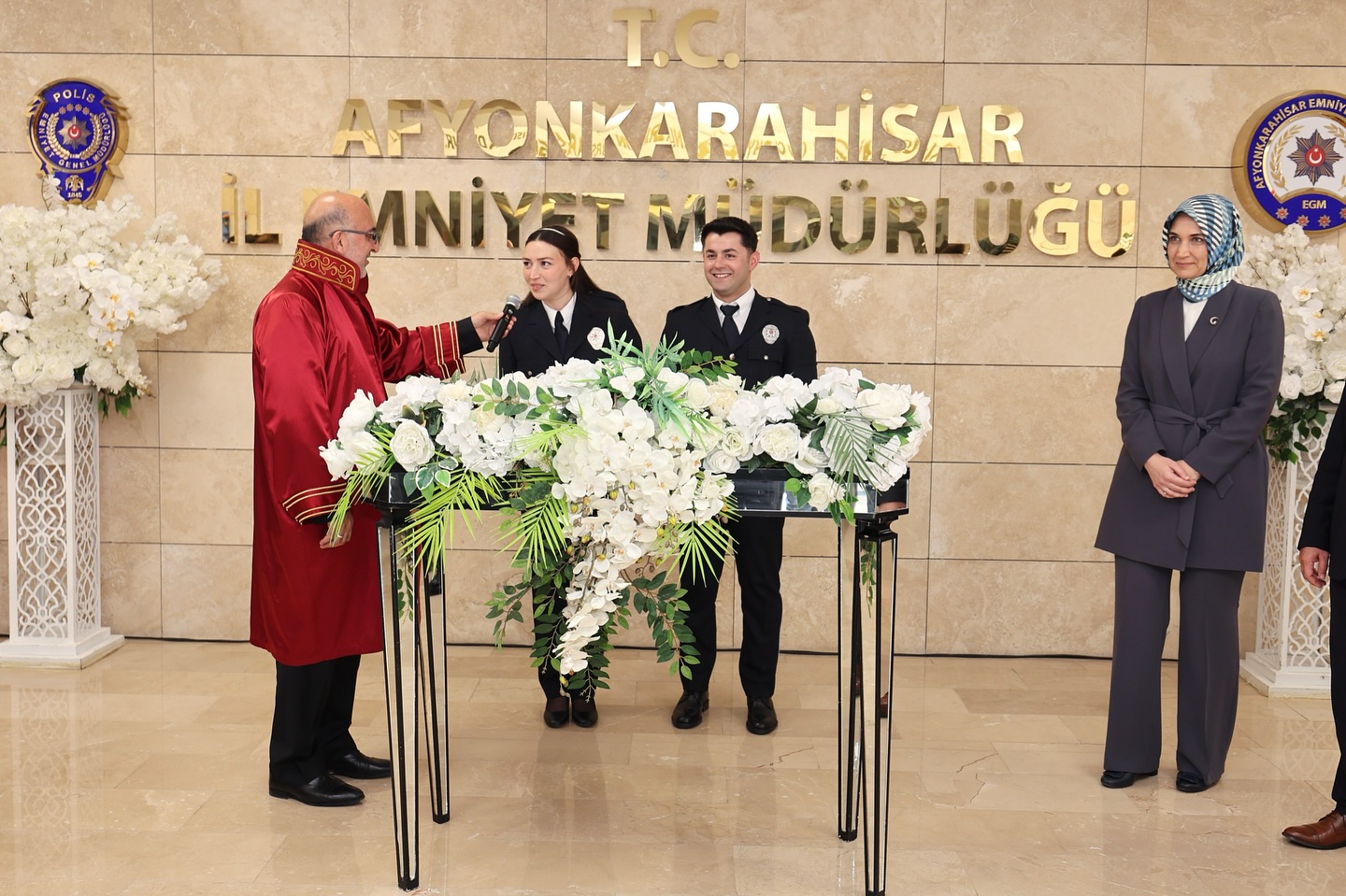 Vali Yiğitbaşı, Emniyet Mensuplarının Nikah Törenine Katıldı