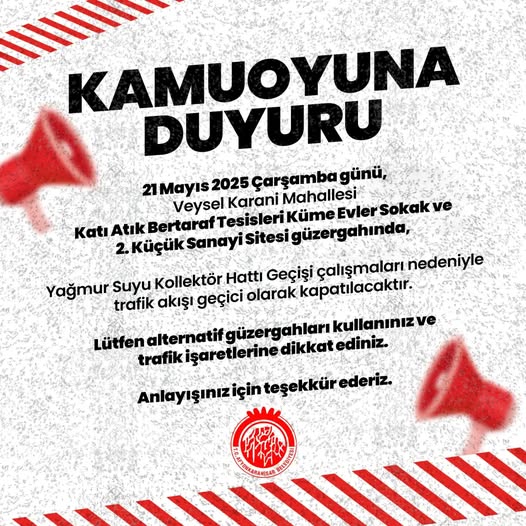 Afyonkarahisar Belediyesi'nden Önemli Duyuru: 21 Mayıs'ta Bazı Yollar Trafiğe Kapanacak      