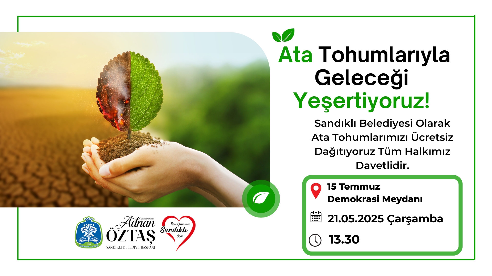 Ata Tohumları  Sandıklı'da Toprakla Buluşuyor!