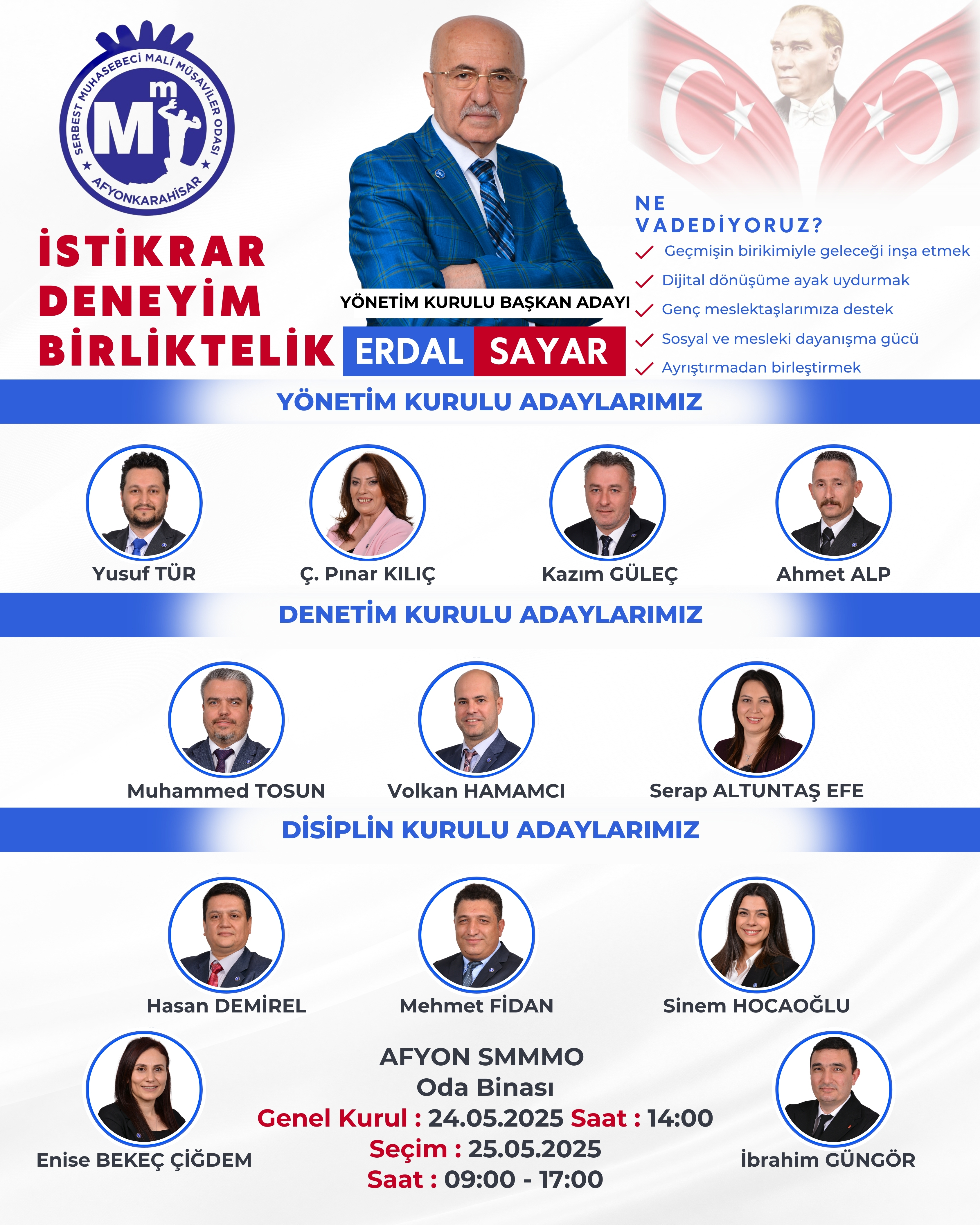“Daha güçlü, daha saygın, daha etkin bir camia ile göreve tekrar talibiz”