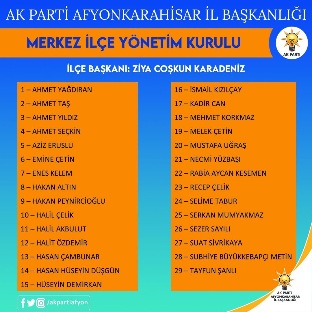 AK PARTİ’DE 7 İLÇENİN YÖNETİM KURULU BELLİ OLDU