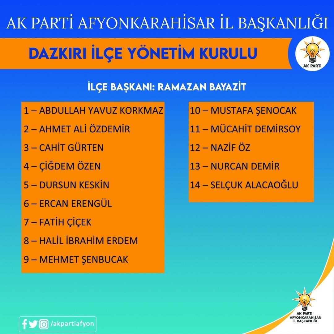 AK PARTİ’DE 7 İLÇENİN YÖNETİM KURULU BELLİ OLDU
