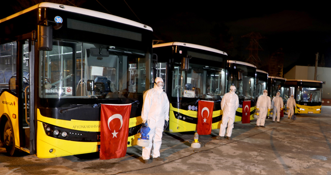 BELEDİYE, HALK OTOBÜSLERİNDE TEDBİRLERİ ARTIRDI
