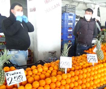 PAZARLARDA KORONA TEDBİRİ