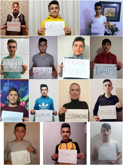 RSP ÖĞRENCİLERİNDEN SAĞLIK ÇALIŞANLARINA DESTEK
