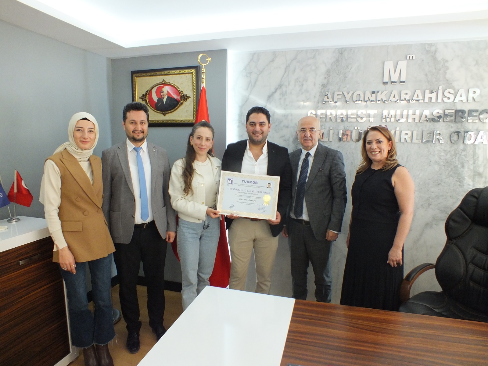 Afyonkarahisar’da Yedi Yeni Mali Müşavir Ruhsatını Aldı
