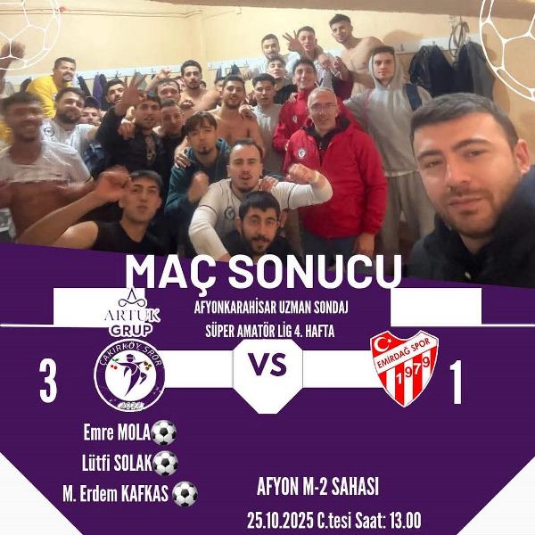Artuk Grup Çakırköyspor’dan Emirdağspor’a Geçit Yok: 3-1