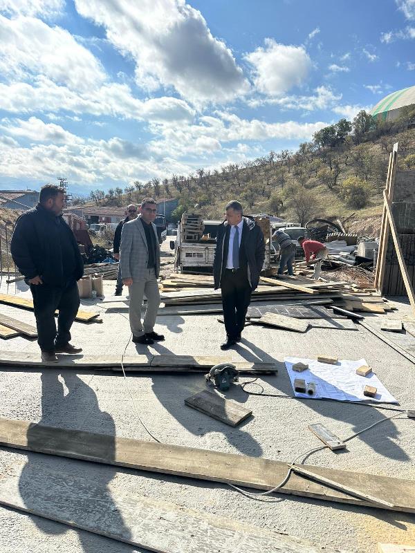 Başkan Serkan Koyuncu, Aşevi ve Halk Ekmek Fırını İnşaatını İnceledi