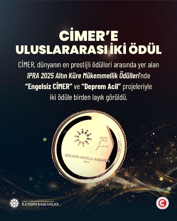 Cimer’e Ipra Altın Küre Mükemmellik Ödülleri’nden İki Kategoride Ödül