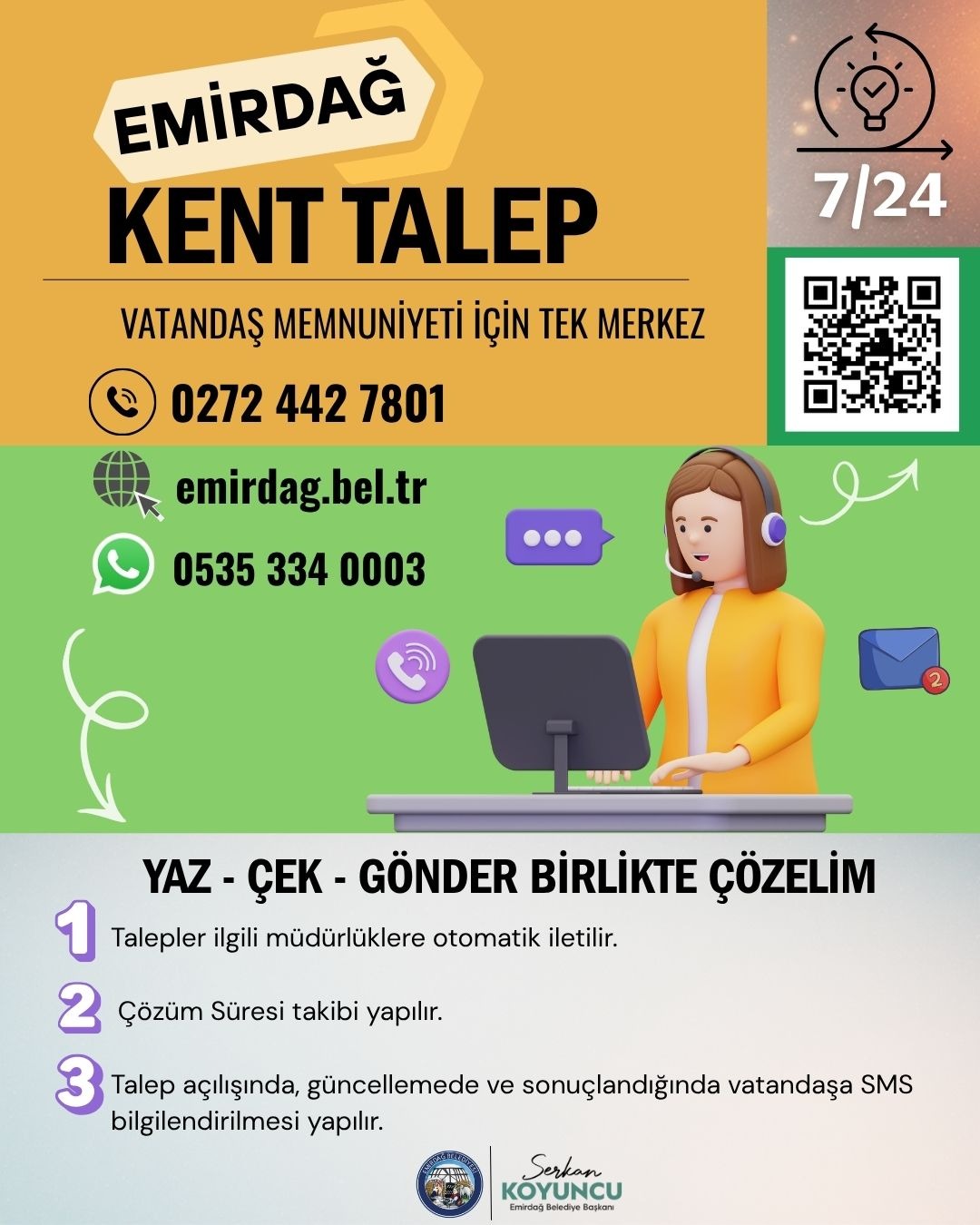 Emirdağ Belediyesi’nden Yeni Dijital Hizmet
