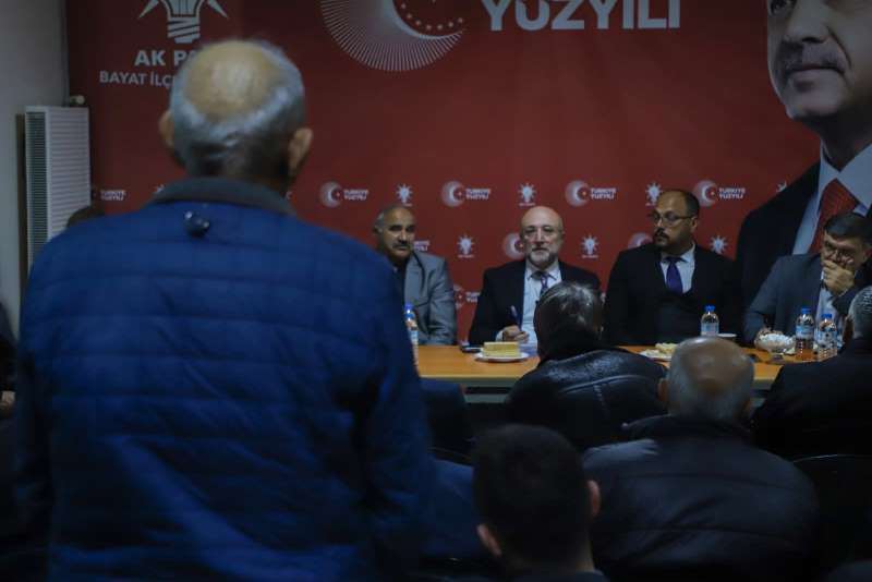 İl Başkanı Şahin, Bayat’ta Teşkilatla Bir Araya Geldi