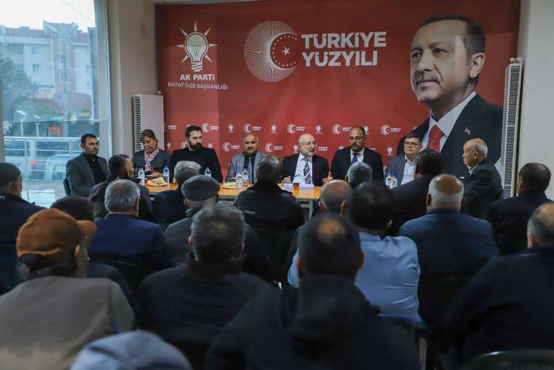 İl Başkanı Şahin, Bayat’ta Teşkilatla Bir Araya Geldi