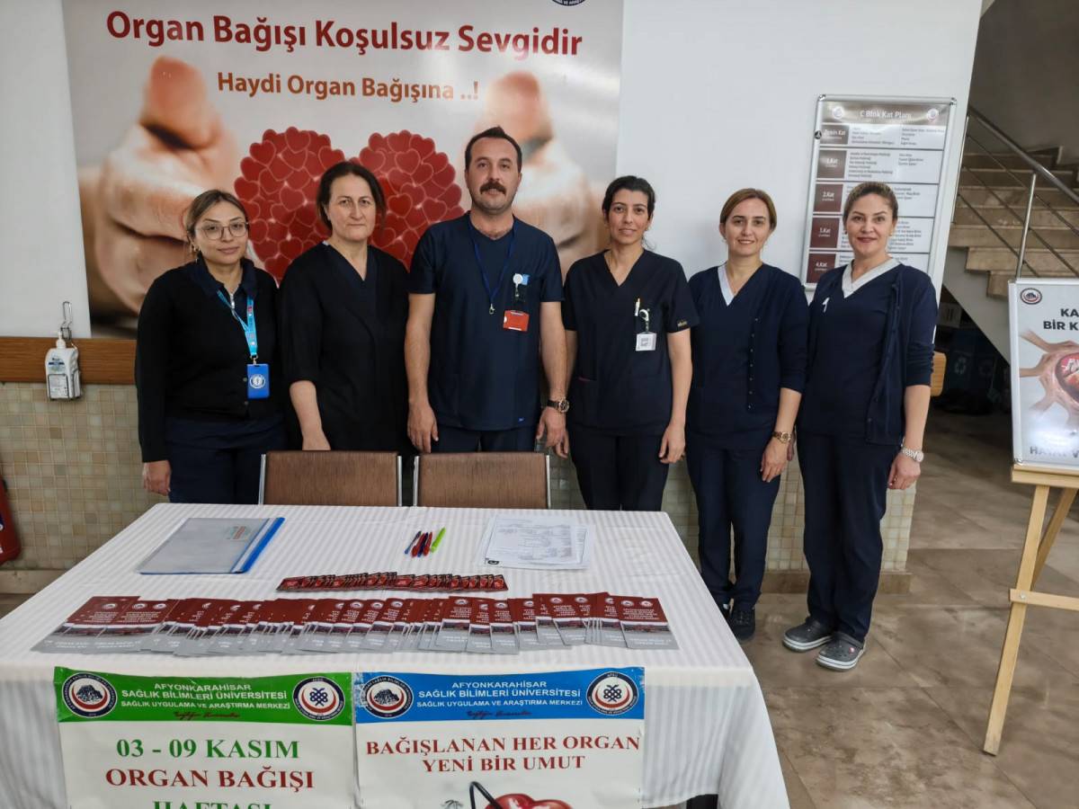 AFSÜ Hastanesindeki Organ Bağışı Standına Büyük İlgi