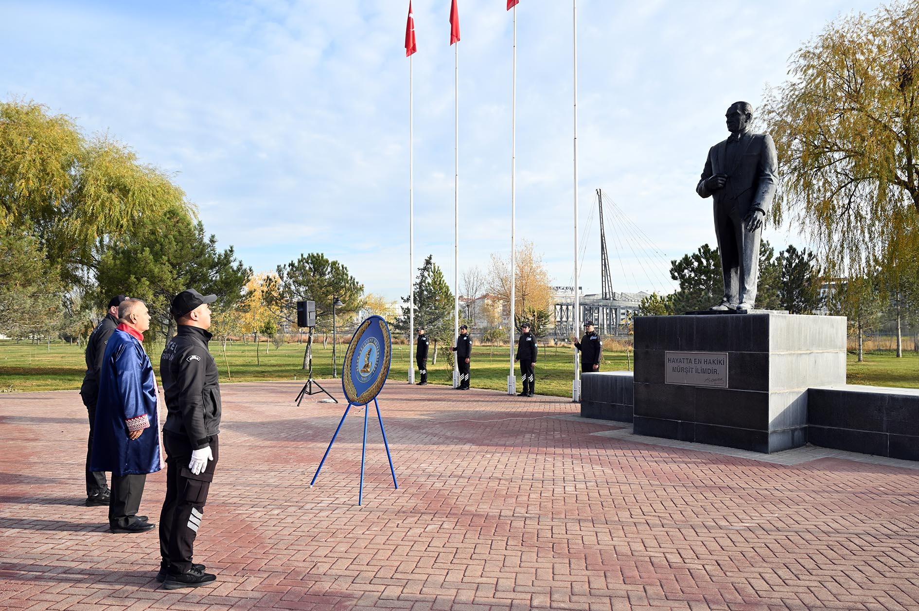 Atatürk’ün Ebediyete İrtihalinin 87. Yıl Dönümünde AKÜ’de Tören Düzenlendi