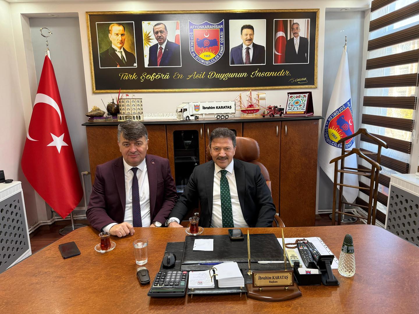 Federasyon ve Birlik Başkanları, İbrahim Karataş'ı Ziyaret Etti