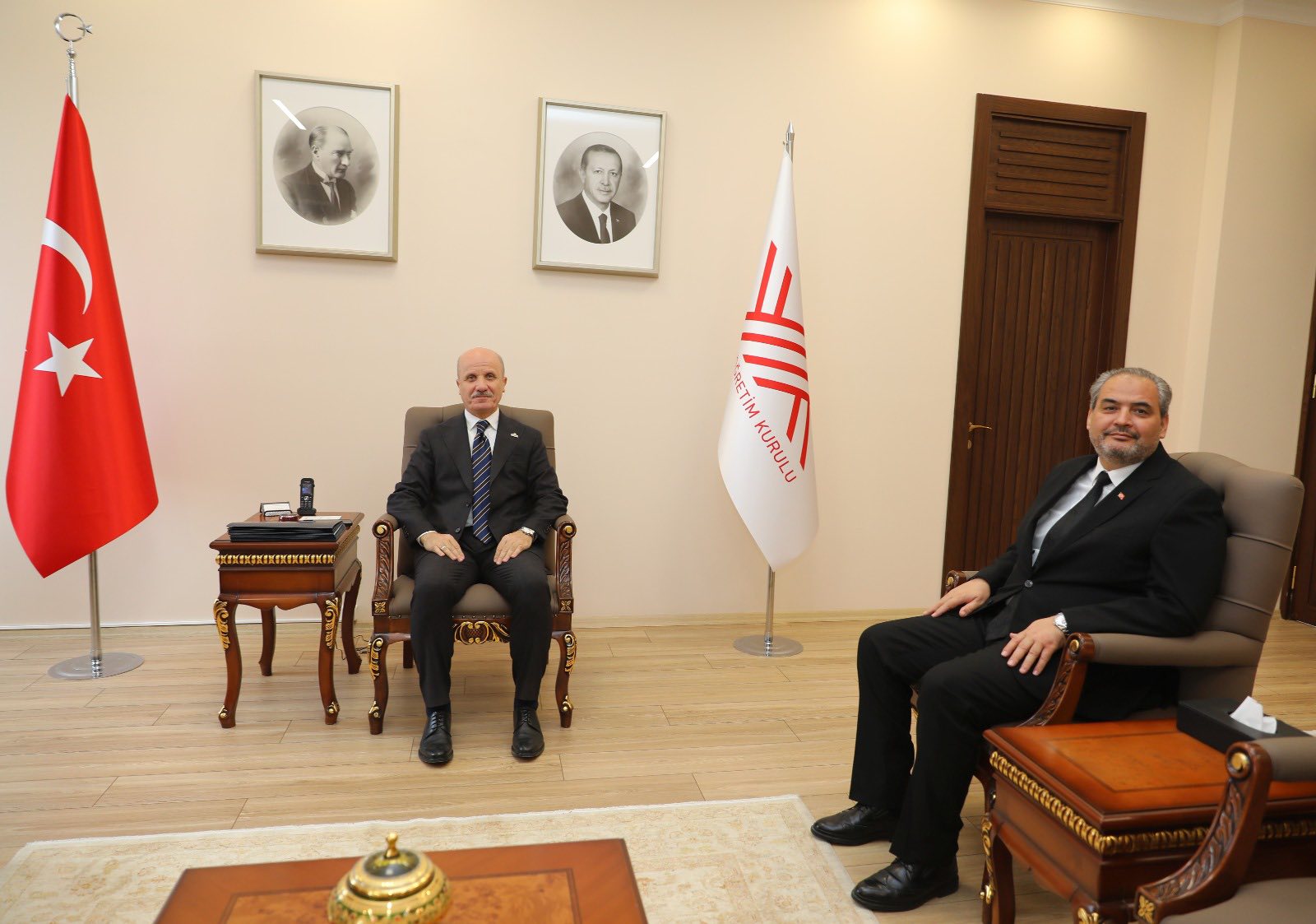 Rektör Aslan'dan YÖK Başkanı Özvar'a Ziyaret