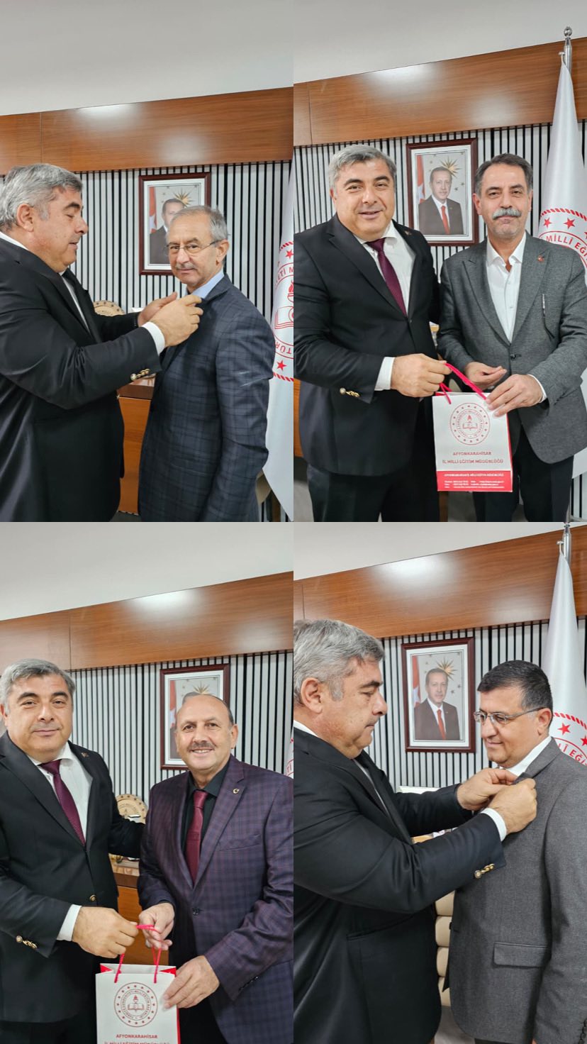 Müdür Sünnetci, İdarecilere Türk Bayrağı Rozeti Taktı