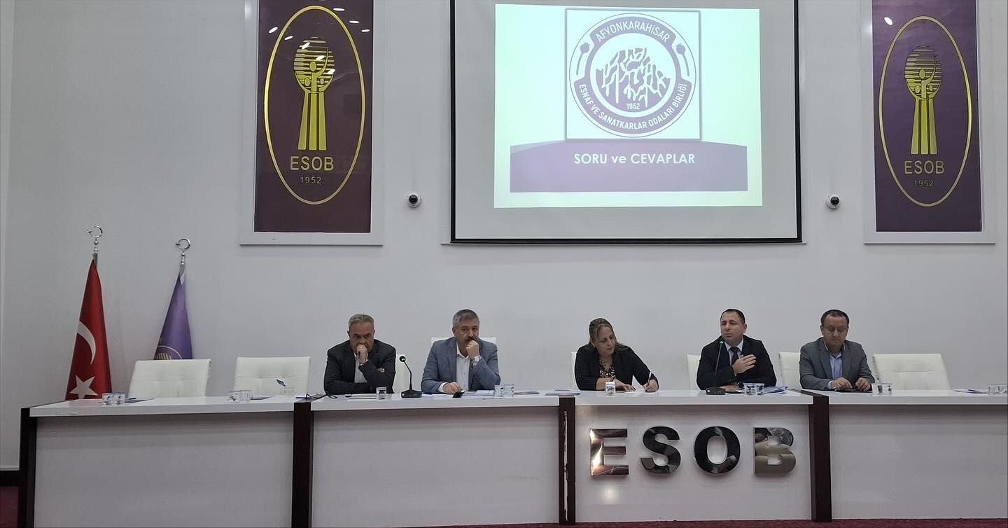 Afyonkarahisar ESOB'da Genel Sekreterler Toplantısı Yapıldı