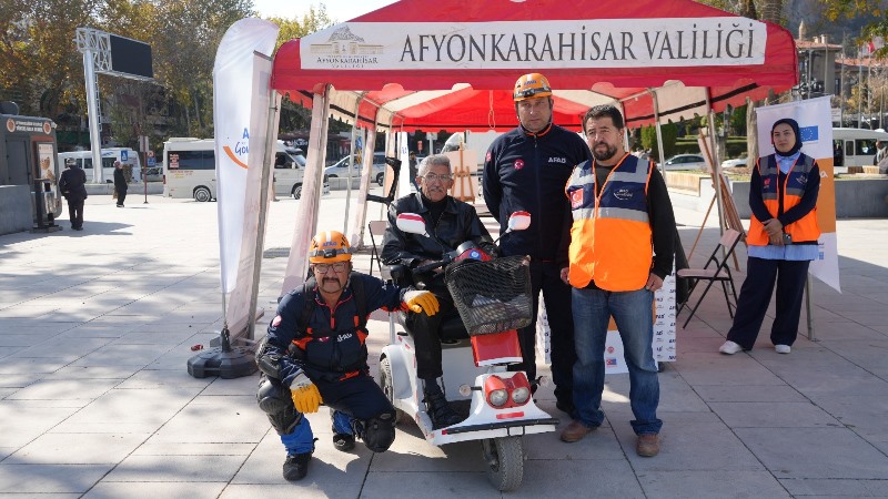 Afyonkarahisar’da Engellilere Yönelik Deprem Tatbikatı