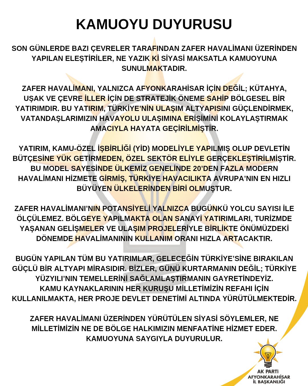 “Siyasi Manipülasyonlara İzin Vermeyeceğiz!”