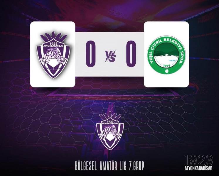 1923 Afyon Zorlu Maçtan 1 Puan Aldı