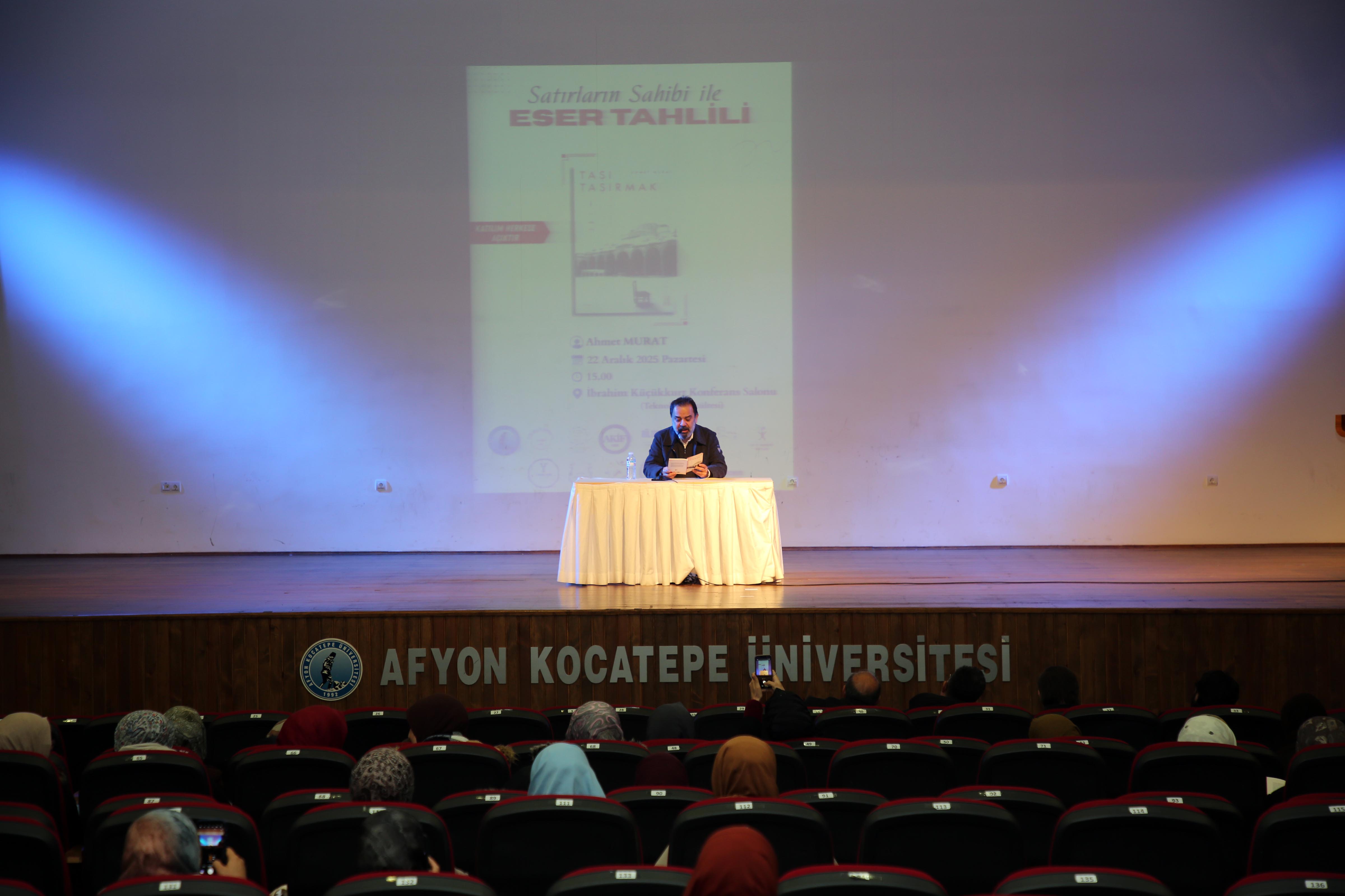 Doç. Dr. Ahmet Murat AKÜ’de Konuştu: “Camiler Şehrin Aynasıdır”