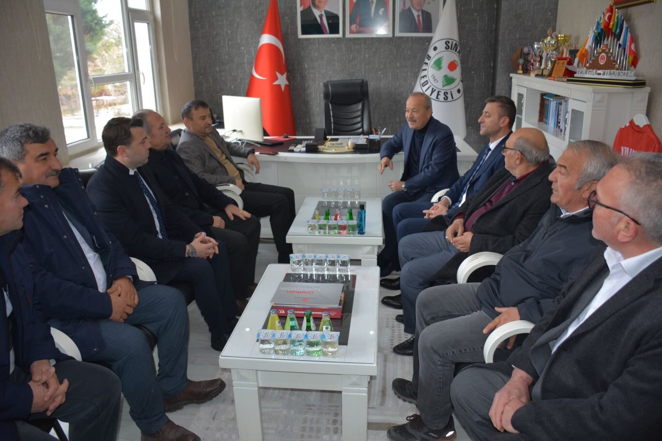 MHP Teşkilatından Sinanpaşa’da Belediye Ziyaretleri