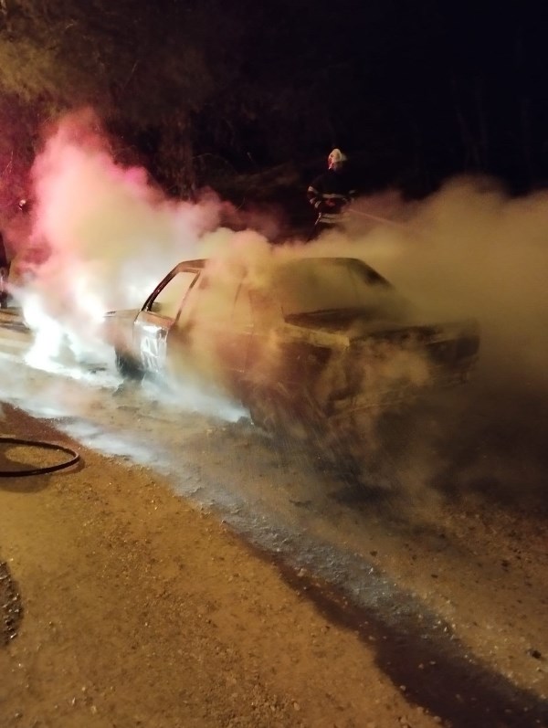 Otomobil Patladı, Sürücü Feci Şekilde Can Verdi!