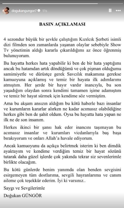 Doğukan Güngör Kızılcık Şerbeti'nden Ayrıldı mı? İlk Açıklama Geldi
