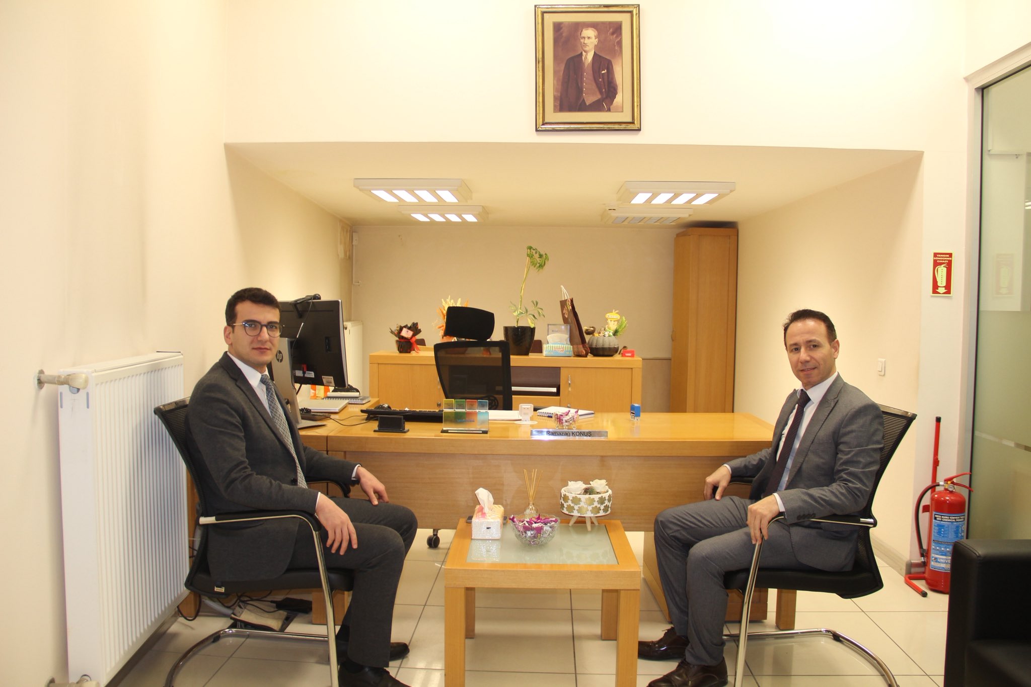 Kaymakam Okumuş Temaslarda Bulundu