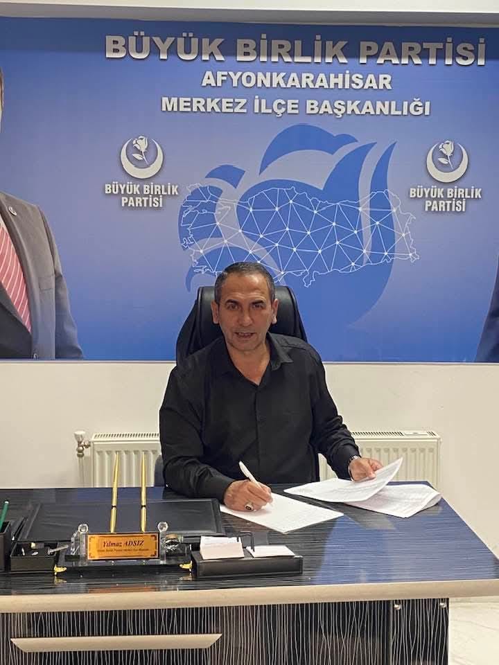 BBP Afyonkarahisar Merkez İlçe Başkanı Adsız'dan Emekli Maaşlarına Tepki