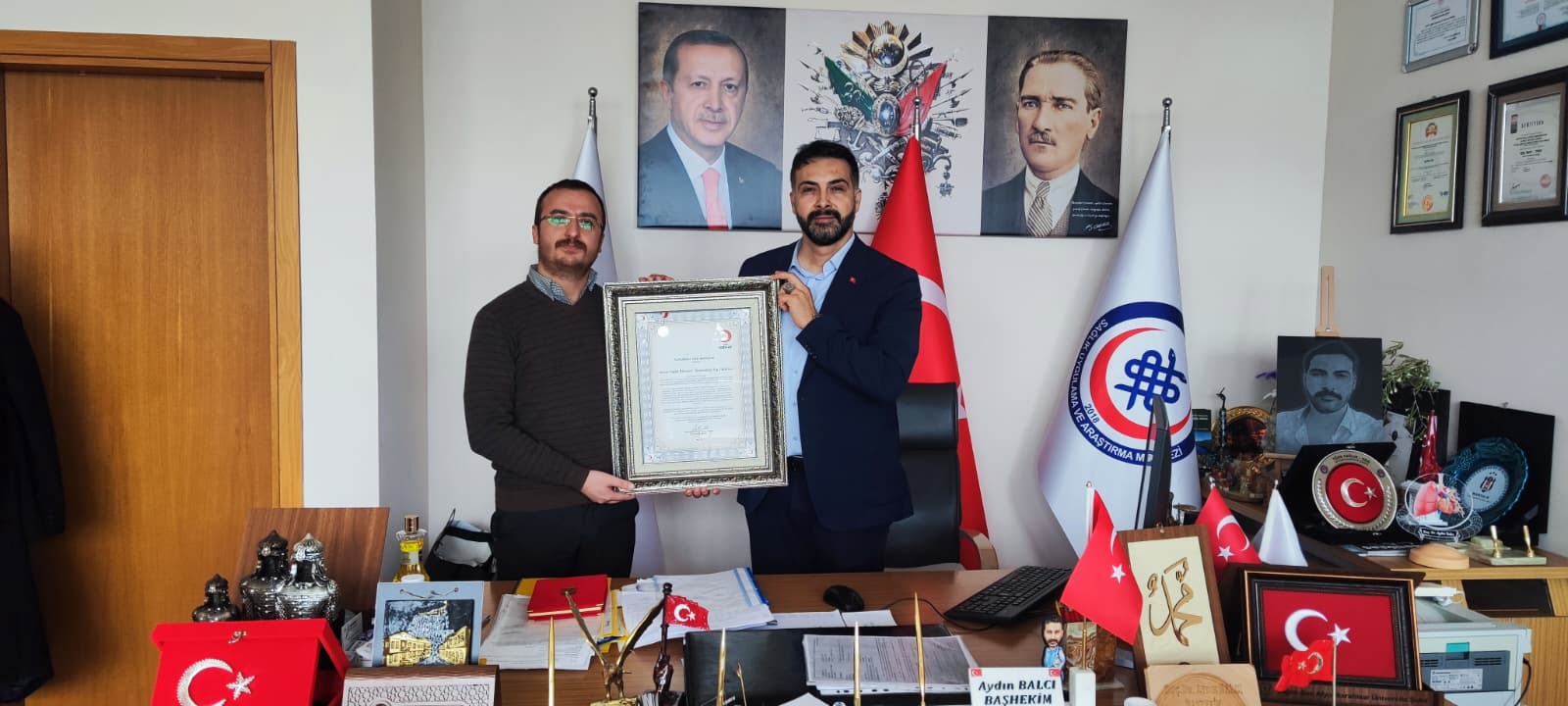 Kızılay Heyetinden Başhekim Balcı’ya Teşekkür Ziyareti