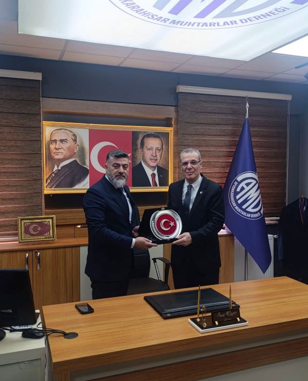 Yeniden Refah Partisi Heyeti’nden Muhtarlar Derneği’ne Ziyaret