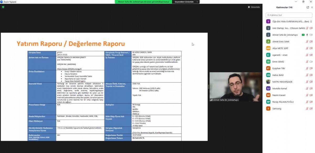 Zafer Teknopark’tan Girişimcilere Özel “Startup Yatırım Mantığı” Paneli