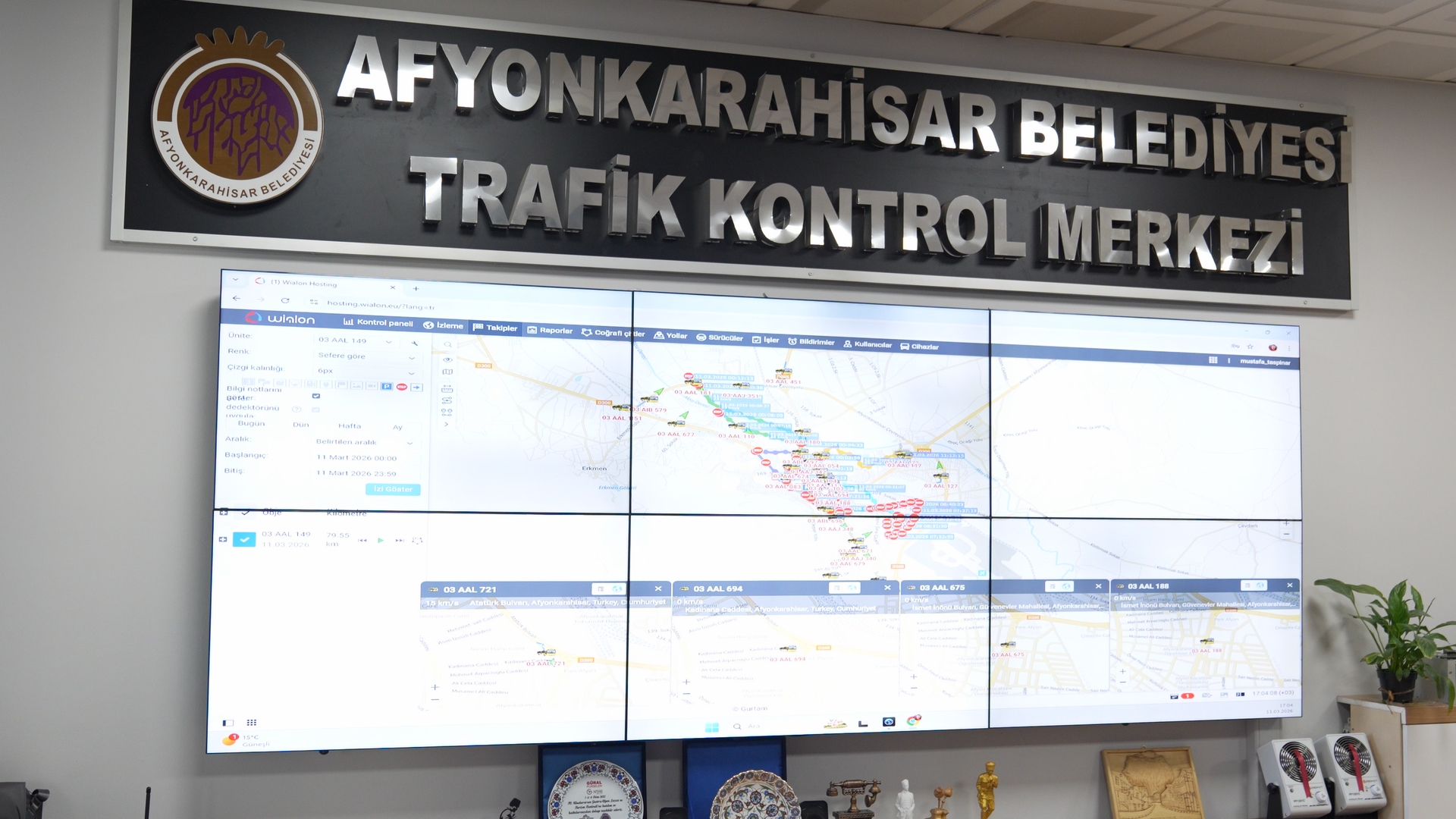 Afyonkarahisar’da Ulaşımda Dijital Dönüşüm: Filo Yönetim Sistemi Hizmete Girdi