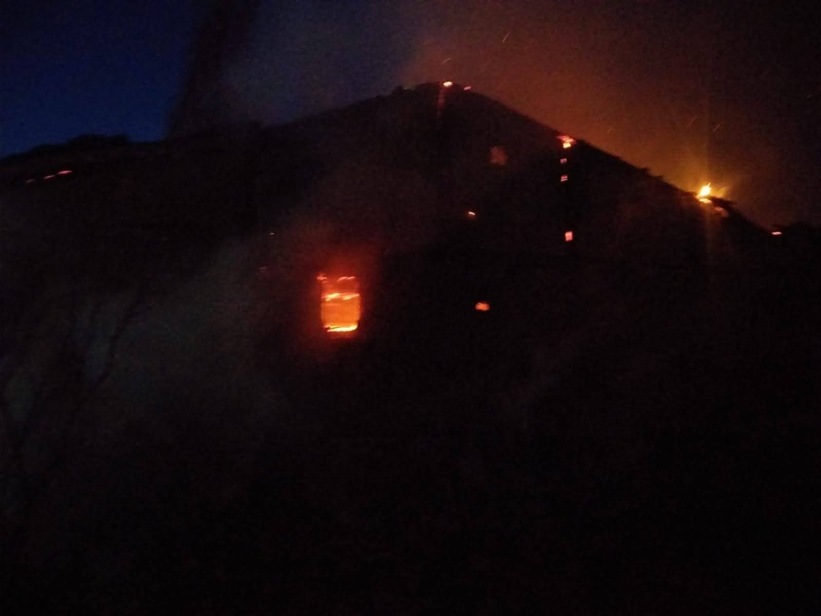 Afyonkarahisar’da Çıkan Yangında Yaşlı Kadın Evsiz Kaldı