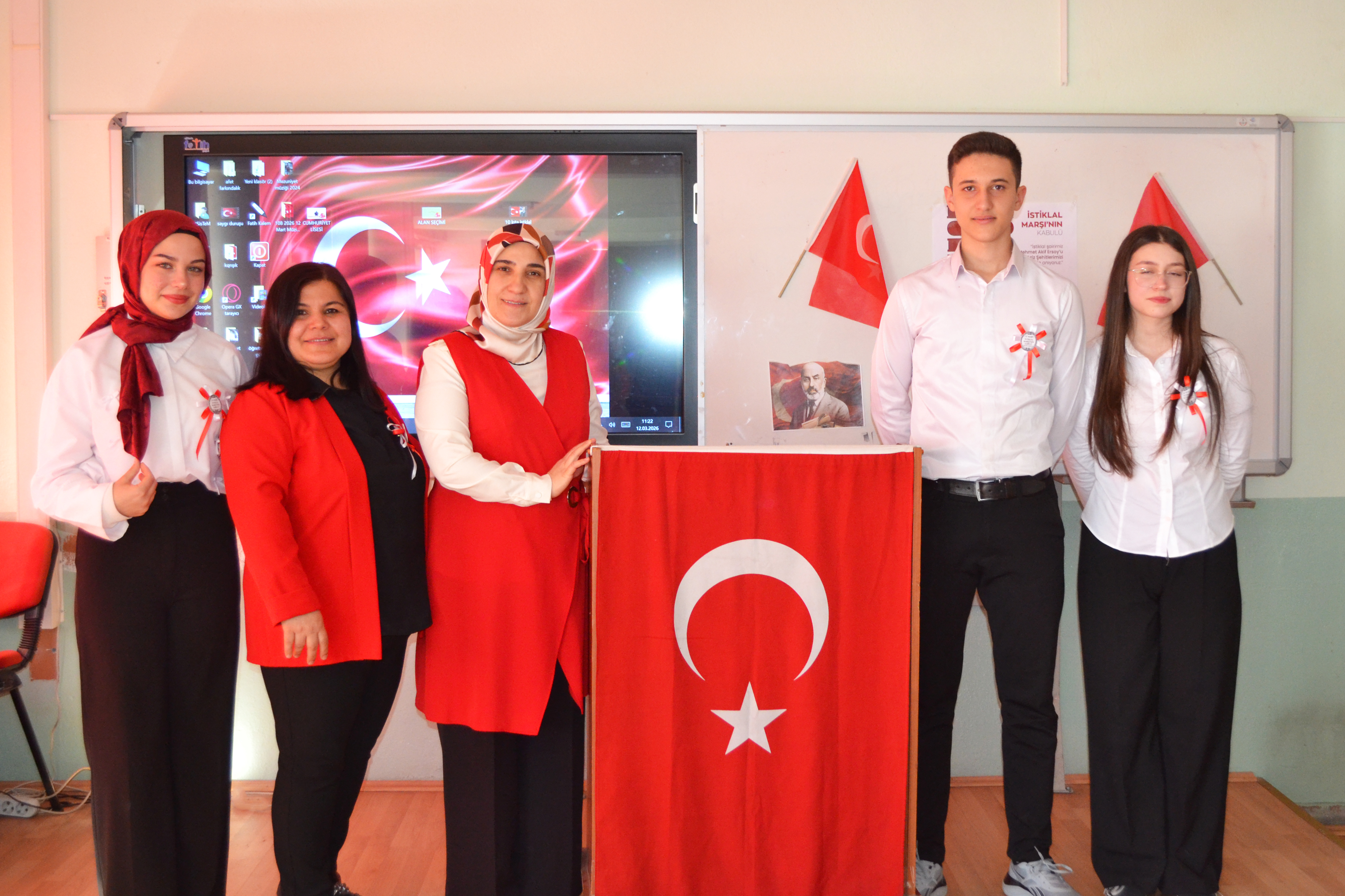 Cumhuriyet Anadolu Lisesi’nde İstiklal Marşı’nın Kabulünün 105. Yılı Anıldı