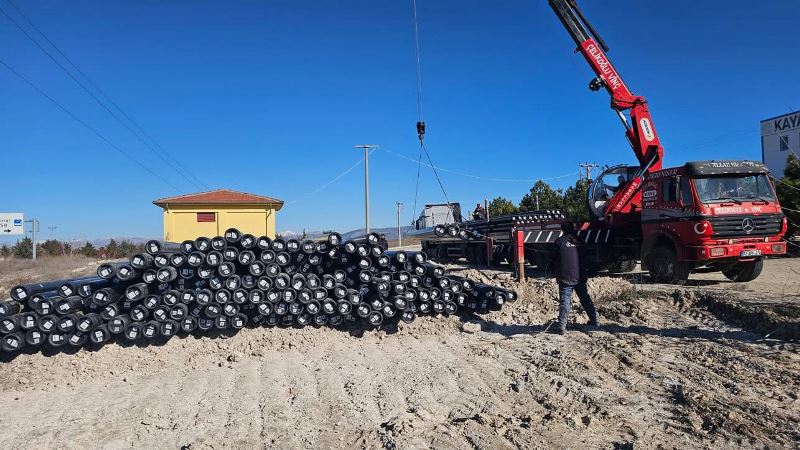 Dinar OSB’ye Doğal Gaz Hattı Çalışmaları Başladı