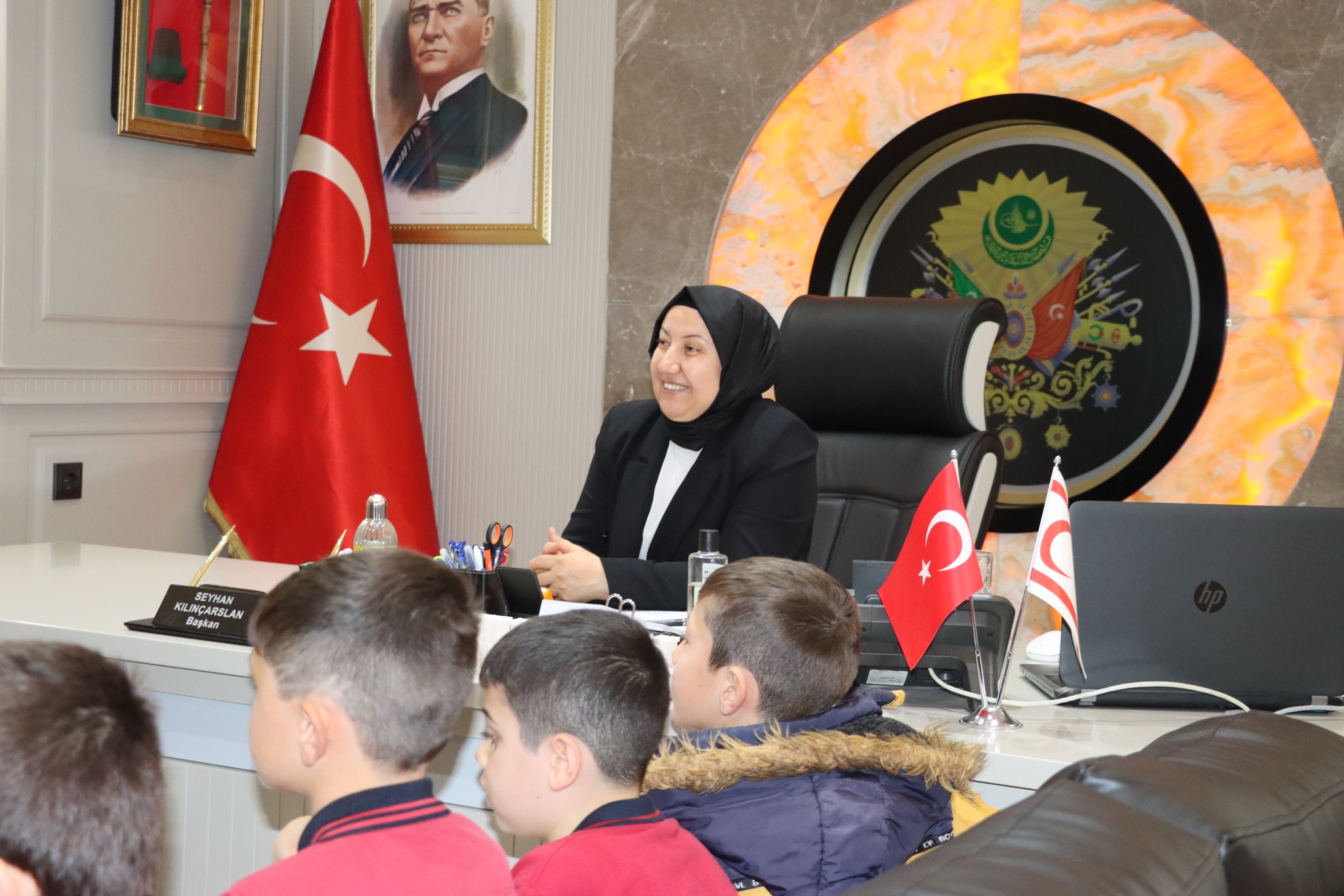 Minik Öğrencilerden, Başkan Seyhan Kılınçarslan’a Ziyaret