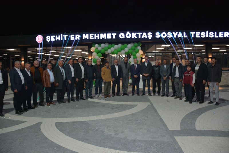 Taytak Sülümenli’de Şehit Göktaş’ın Adını Yaşatan Tesisi Açtı