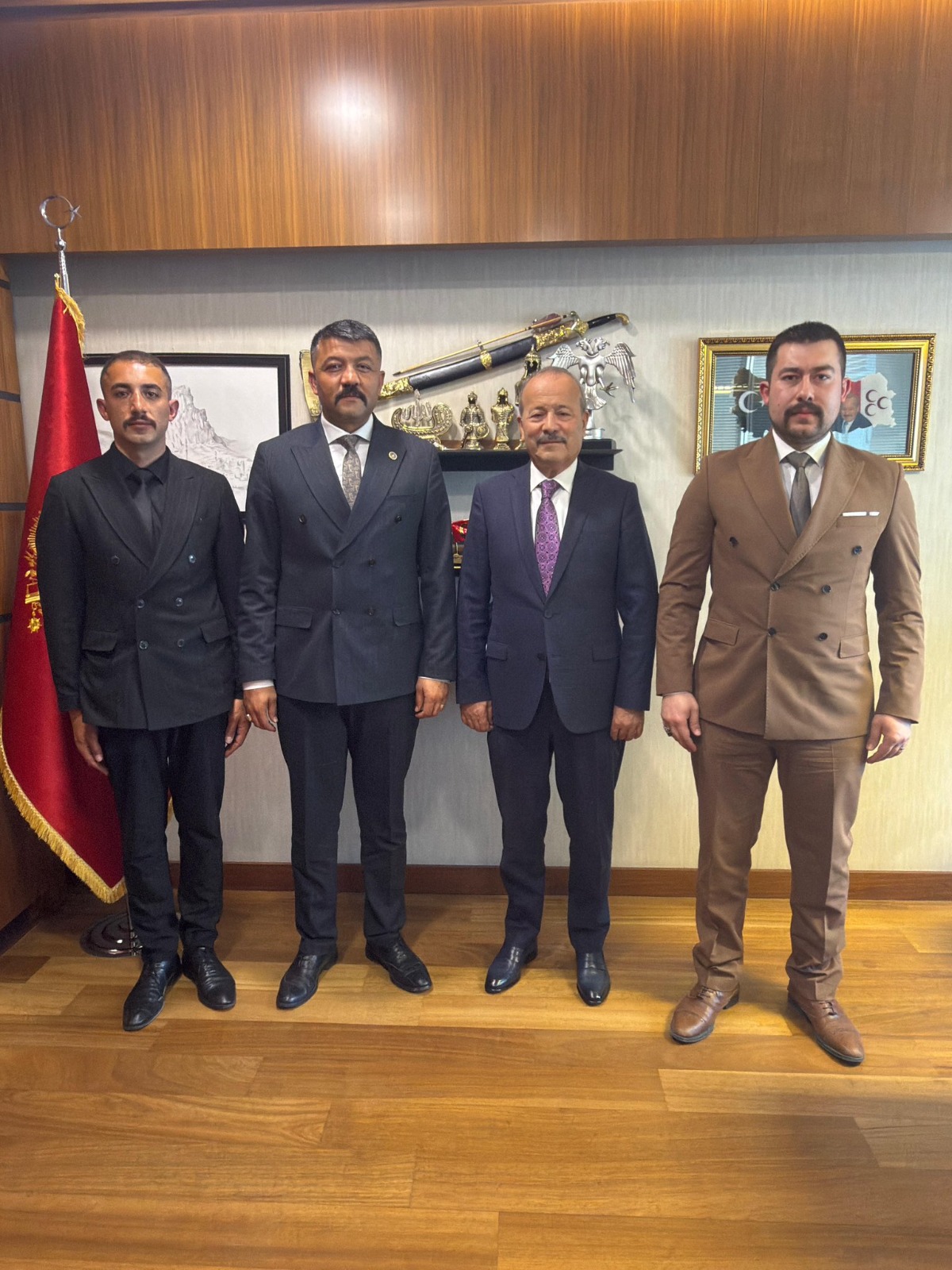 Ülkü Ocakları Başkanı Çetinkaya, Devlet Bahçeli’yi Ziyaret Etti