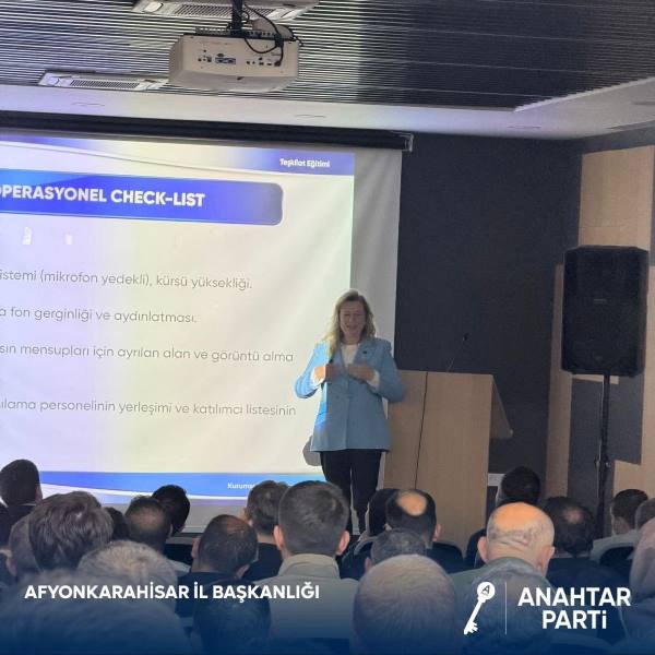 Anahtar Parti Afyonkarahisar Teşkilatı Eğitim Programında Buluştu