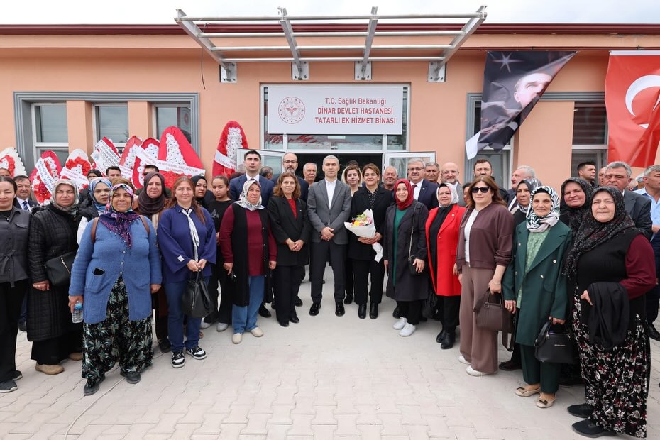Dinar Devlet Hastanesi Tatarlı Ek Hizmet Binası Törenle Açıldı