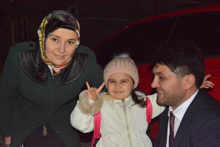 Aileme çok teşekkür ederim