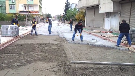 20 bin metrekare parke taşı döşenecek