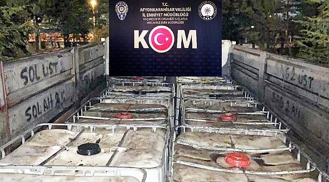 10 BİN 500 LİTRE KAÇAK AKARYAKIT ELE GEÇİRİLDİ