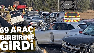 ABD’de 69 araç birbirine girdi
