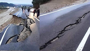 Adana'da karayolu çöktü